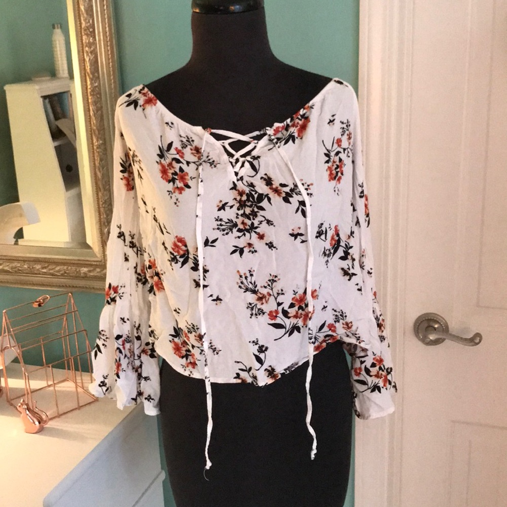 Long Sleeve Bell Bottom Blouse